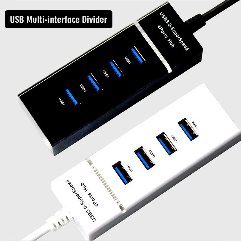 Один для четырех удлинителем USB мульти-Интерфейс разветвитель для Windows 7/Vista/XP USB 3,0 4 Порты и разъёмы хаб компьютера USB разветвитель