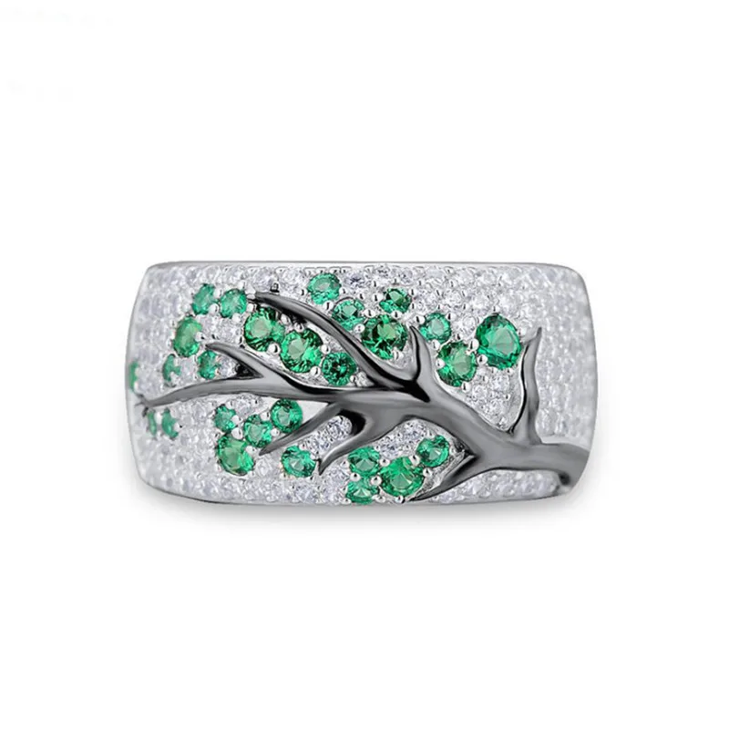 Стразы кольцо филиал Роскошные темперамент для Для женщин, классные женские передовой смысл ювелирных изделий кольца "слива"