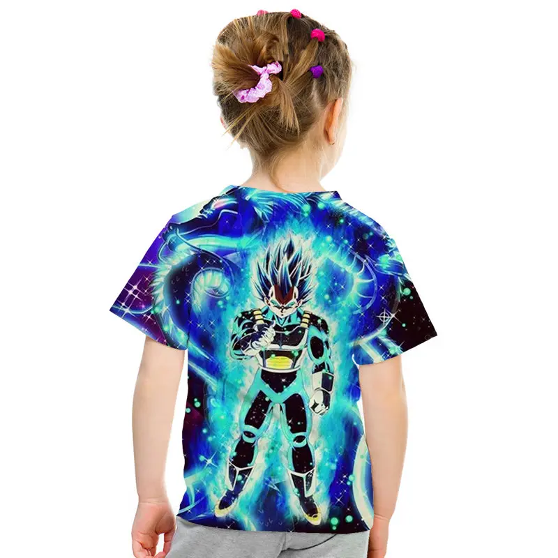 Детская футболка с 3d принтом «Ультра-инстинкт Гоку» футболка для мальчиков и девочек с драконом и мячом «Z» топы для папы, мамы, детей Harajuku, футболки для родителей и детей