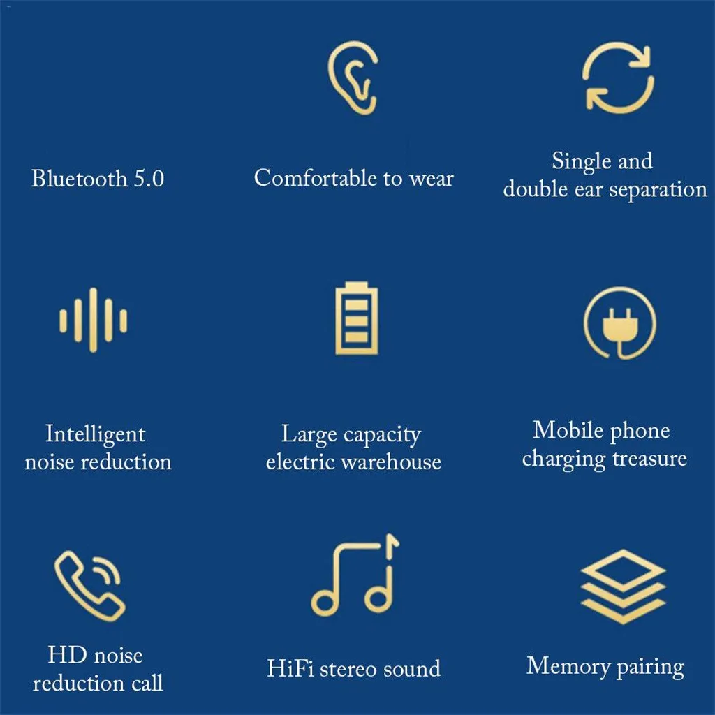 Twins Touch Bluetooth 5 наушники спортивные стерео Беспроводная гарнитура 6D звук динамик для Iphone для samsung для HUAWEI для XIAOMI