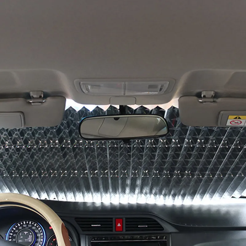 Generic Pare-soleil Rétractable Automobile écran Solaire Isolation  Thermique Pliage Automatique Pare-brise Avant Pare-soleil Rideau De Voiture  Blackout Barrière Lumineuse - 70cm - Prix pas cher