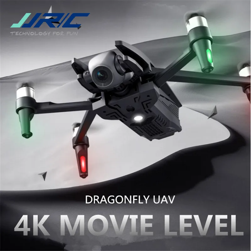 JJRC-Dron de carreras con visión en primera persona cuadricóptero X15 Dragonfly, GPS, WiFi, FPV, cámara 4K HD, de 2 ejes cardán, posicionamiento de flujo óptico, sin escobillas