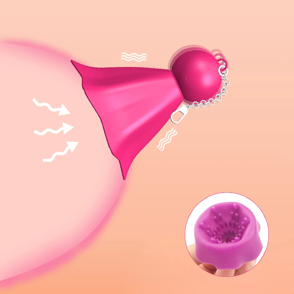Ниппель Вибрационный мини секс игрушки для Для женщин Присоска на Клитор груди