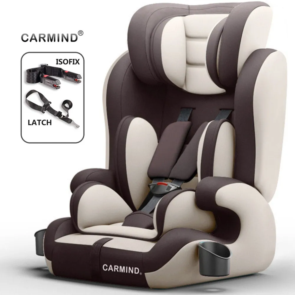 Автокресло Carmind для детей 9 месяцев 12 лет мягкий соединитель ISOFIX и защелка