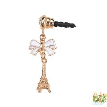 Пылезащитная заглушка для наушников с бабочкой и Эйфелевой башней, заглушка для всех 3,5 мм, заглушка для наушников, смартфон