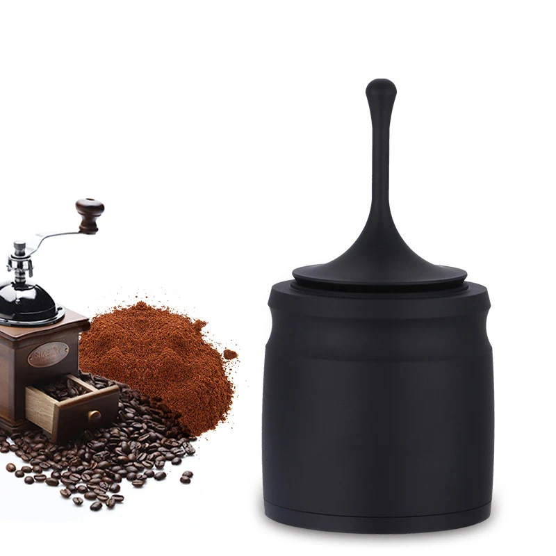 

Coffee Tamper Powder Picker Stainless Steel Coffee Tamper Powder Storage 58mm Grinder Picker Coffee Beans Container Cup