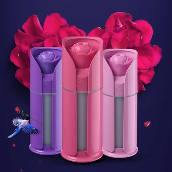 

Car Rose Flower Air Humidifier Oil Diffuser Mini USB Aroma Mist Makers Purifier M2EE