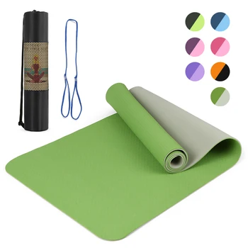 

72x24IN Non-slip Camping Yoga Mat TPE Eco Friendly Fitness Pilates Gymnastics Mat Gift Carrying Strap and Storage Bag