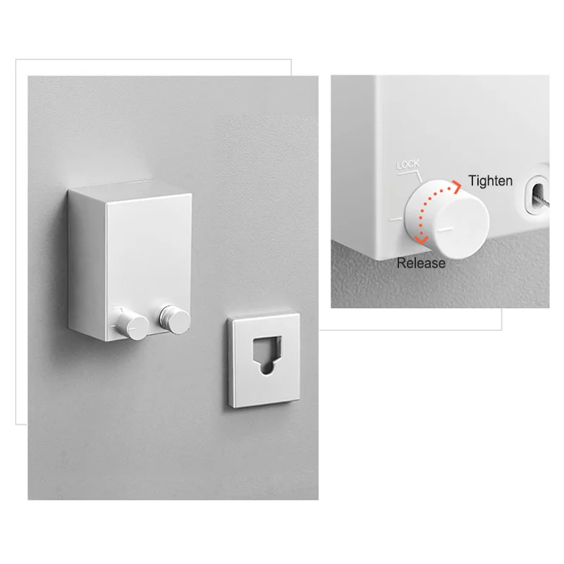 Najtaniej Evilto chowany kryty suszarka do ubrań wieszak magia ze sznurkiem Invidible linia ubrań Multi ubrania wiszące na ścianie Stretch