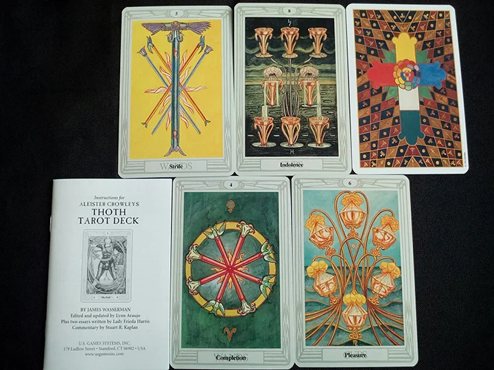 78 шт./компл. оригинальные карты Aleister Crowley toth Tarot портативная настольная игра набор