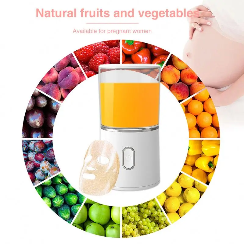 DIY Facial Mask Maker Machine USB Charging Mini Portable Automatic Fruit Vegetable Mask Collagen for Pregnant Moisturizing Anti 2