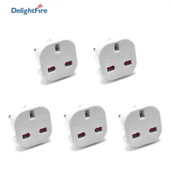 

5pcs UK to EU Plug Converter 250V AC Power Adapter Charger EU Travel Adapter 4.0mm EU Plug Adapter British Scoket Outlet