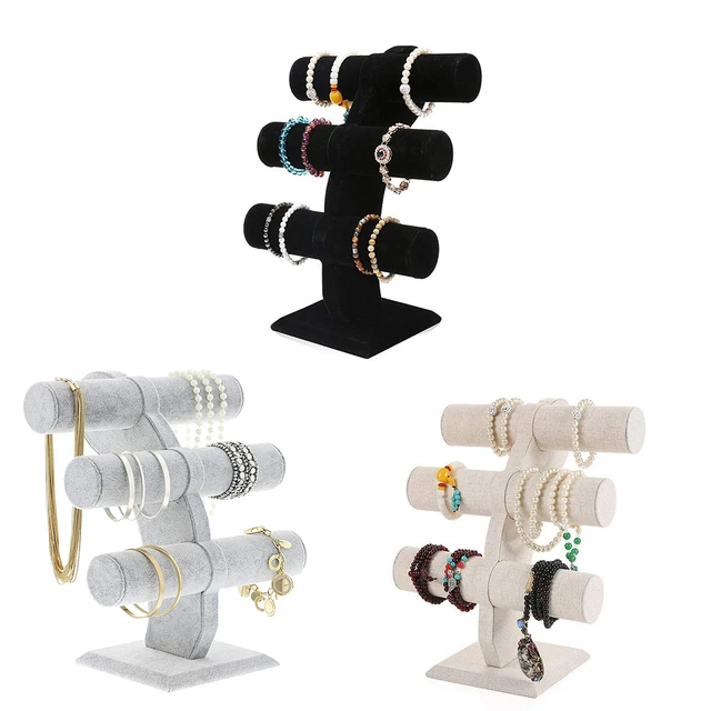 3 Tier Bracelet Stand Display Holder  Velvet Bracelet Watch Stand Holder -  3/5 - Aliexpress