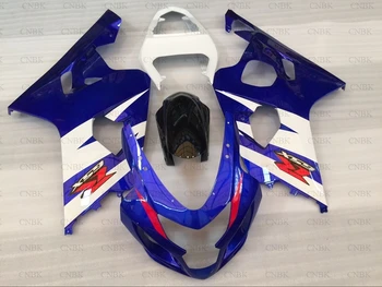 

Fairings for GSXR 750 2004 for Suzuki GSXR750 Fairings 05 GSX R 600 Bodywork 2004 - 2005 K4 Blue White