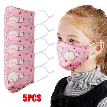 

5PC Fashion Unisex Washable Anti-Dust Anti-ultraviolet Printed Dustproof and Washable Breathing Face Cover Health Fabric