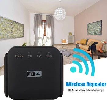 

300Mbps Wireless Repeater 2.4G Range Extender Signal Amplifier Gaming Wireless Repeater for Hotel Home