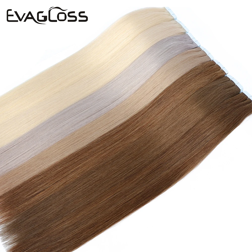 EVAGLOSS Remy 20 шт. 40 шт., прямые накладные пряди из натуральных волос, 80 шт. - изображение