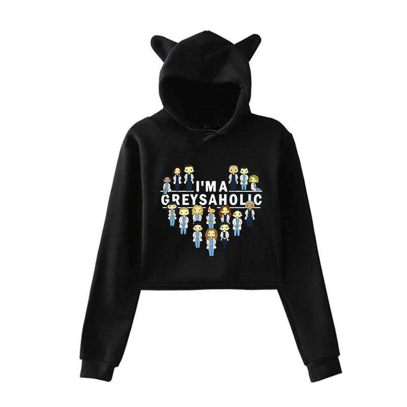 Harajuku Swearshirt, женский укороченный топ, толстовка, серый анатомический свитер, розовые толстовки, Весенняя уличная толстовка, женские топы с длинным рукавом