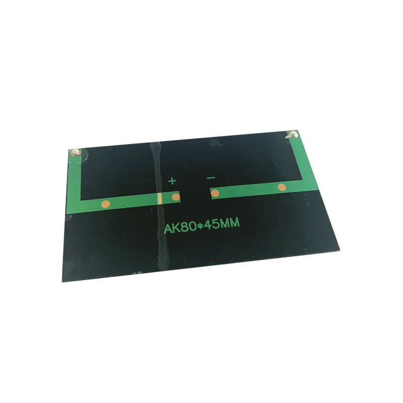 Solar panel 1 шт. мини моно 80*45 мм солнечная панель 5 в 75ма для мини зарядка солнечных батарей и генерирующая электричество с мини солнечным липо зарядное устройство - Цвет: Solar panel