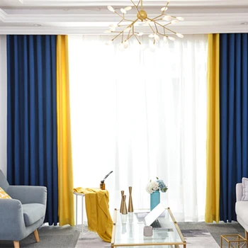 

Modern Blackout Curtains for Living Room Bedroom Curtains for Window Treatment Drapes Solid Finished Blackout Curtains 1 panel