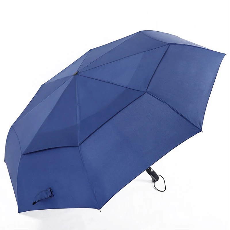Double Automatic Umbrellas 120CM Male Car Big Umbrella Rain Travel Windproof Folding Umbrella Business Christmas Gift Paraguas