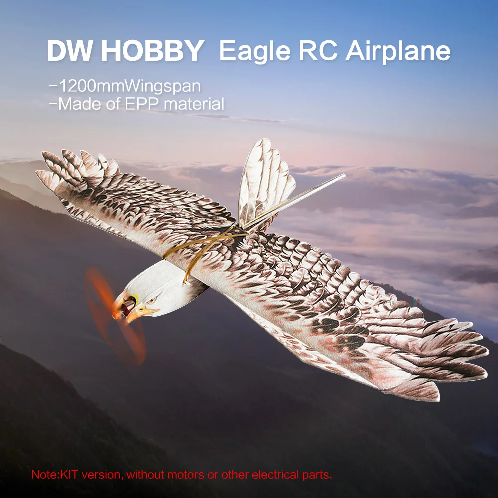 

RC Animal Aircraft Biomimetic Eagle EPP Eagle EPP Mini Slow Flyer 1200mm Wingspan RC Airplane KIT