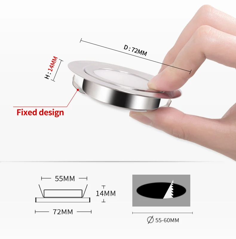 รูปสินค้า LED ดาวน์ไลท์ กันน้ำ IP65 ห้องน้ำ ประหยัดพลังงาน