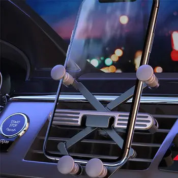 

Mini Gravity Car Air Vent Mount Clip Foldable Phone Holder Retractable Telescopic Buckle Automobiles Interior Supplies