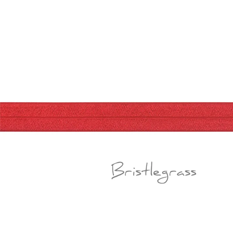 BRISTLEGRASS 5 ярдов " 25 мм твердые блестящие FOE складные эластичные спандекс атласные ленты повязка на голову для волос платье-пачка кружево отделка Шитье