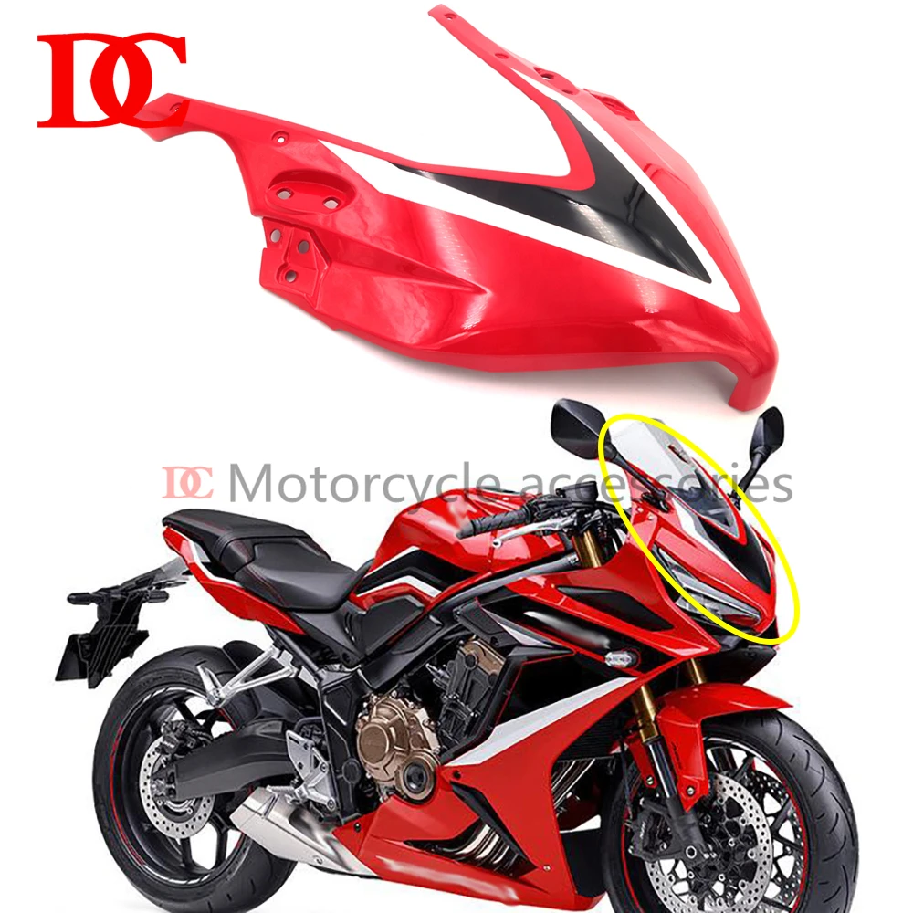 

Front Part Fairing Headlamp Deflector Cover Front Upper Nose Mask Nose Cowl For CBR650R CBR650 R 2019 2020 2021 2022 2023