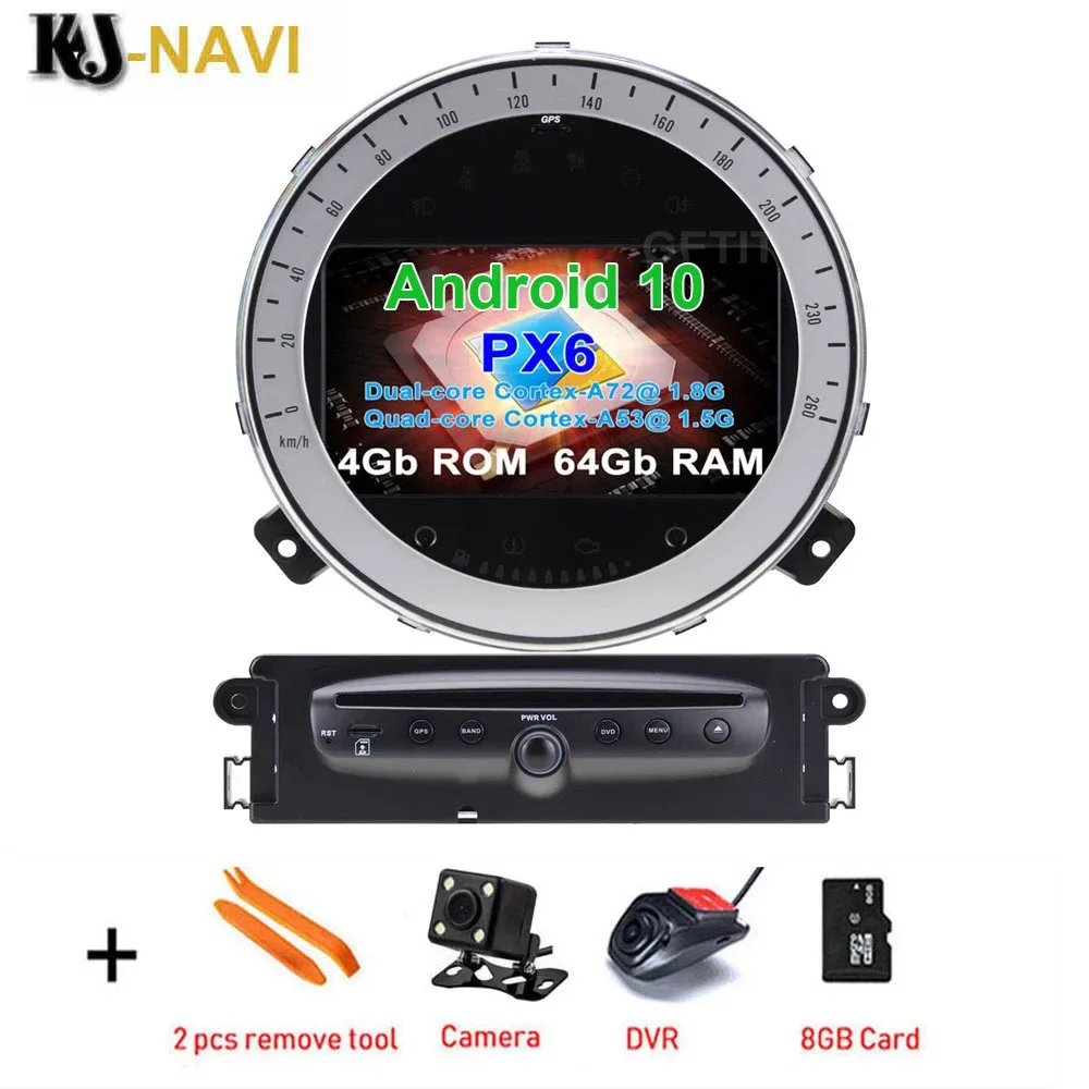 Android 10 автомобильный радиоприемник стерео DVD-плеер GPS для Mini Cooper Country Man 2011 2012 2013 |