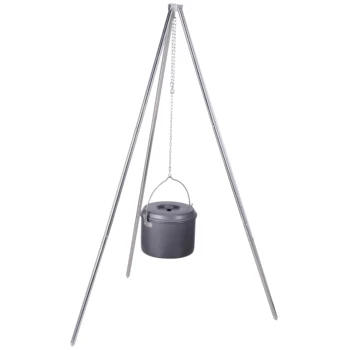 

Camping portable picnic camping pot bracket outdoor 5-7 people picnic camp bonfire pot rack boiling water pot tripod