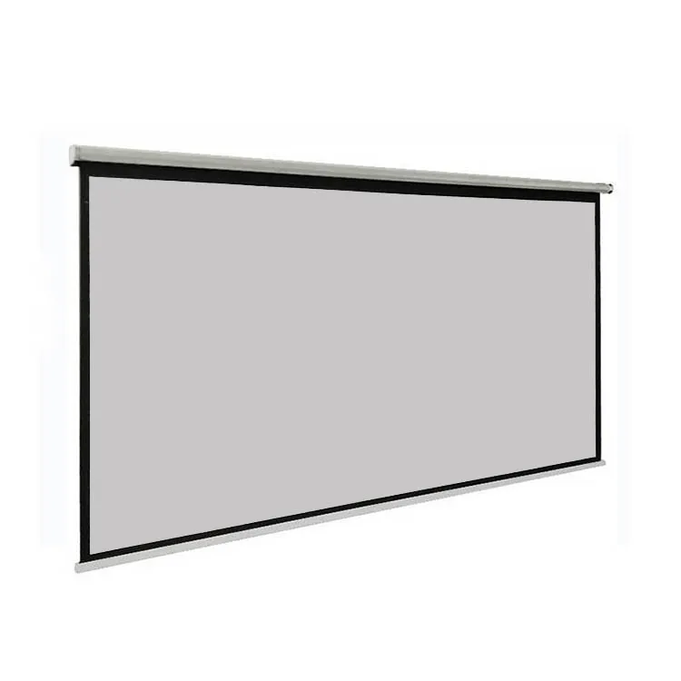 Thinyou 100 дюймов 16:9 ручной проектор экран матовый серый ткань стекловолокно 3D HD настенный установленный занавес для домашнего кинотеатра
