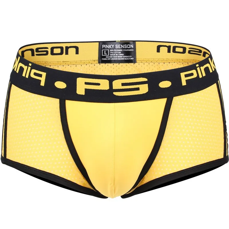 Мизинец сенсон бренд для мужчин Slip Ropa Interior Hombre Calzoncillo Bielizna сексуальные боксеры шорты для мужчин Гей Нижнее белье сетка боксеры - Цвет: 3