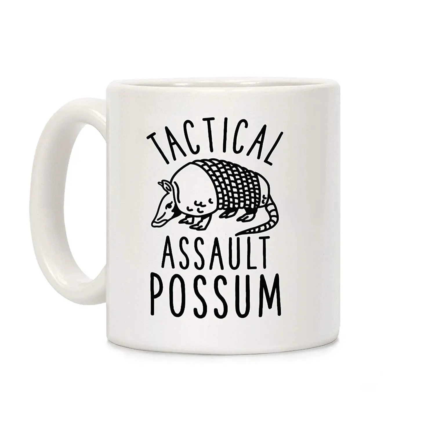 Тактическая штурмовая белая 11 унций керамическая кофейная кружка Possum | Дом и сад