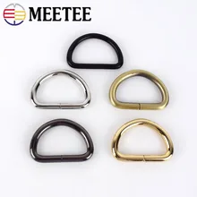 Meetee 10/30pcs 32mm Metal O D Ring Buckle Backpack Strap Hang Buckle DIY Luggage Hook Bag Hardware Decoration Accessories F4-6