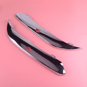 

CITALL 2Pcs Front Chrome Bumper Lower Lip Molding Strip Trim Set Car Accessories fit for Chrysler 300C 2011 2012 2013 2014