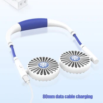 

Portable Adjustable Lazy Fan Mini Neck Hanging Dual Cooling Fans for Summer Sports LHB99