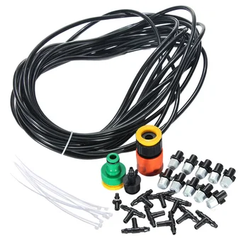 

10M Built-in Filter Cooling Moisturizing Dust Removal Easy Install Irrigation Kit Garden Tools Atomizing Nozzle Patio Plants