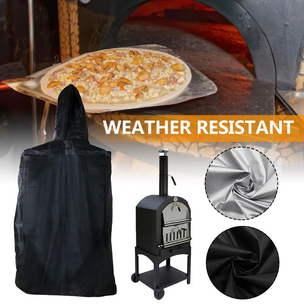 

Pizza Oven Cover Weather Resistant Heavy Duty Waterproof Cover for Outdoor 160x37x50cm
