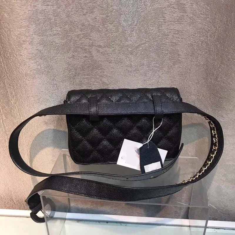 Caviar black Кожаная модная женская одежда высокого качества Роскошная брендовая дизайнерская классическая сумка из овчины для женщин - Цвет: Caviar black