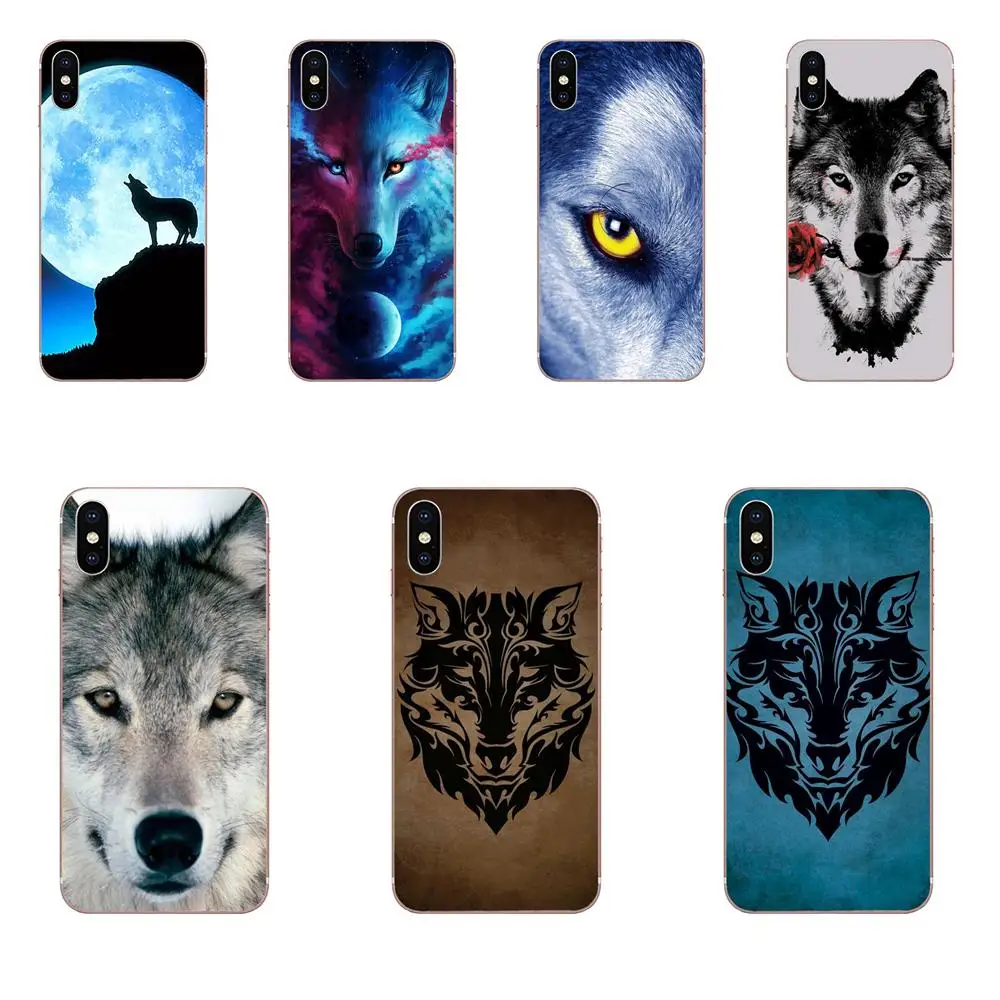 В продаже роскошный классный чехол для телефона Cool Wolf Animal Apple iPhone 4 4s 5 5C 5S SE 6 6S 7 8 Plus