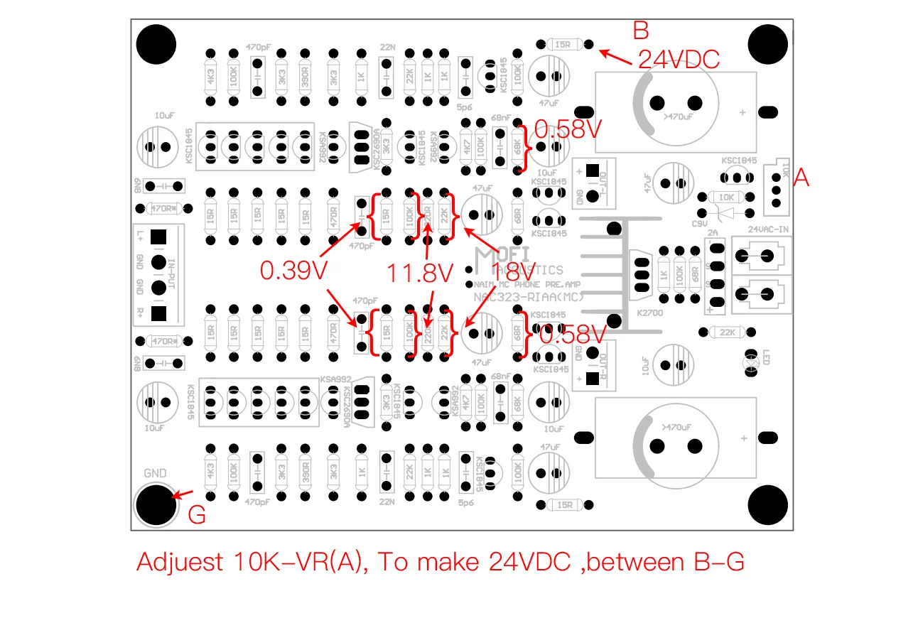 MOFI-Naim-323-Fully Diskrete Phono Verstärker (MC) RIAA-DIY KIT – Detail 2