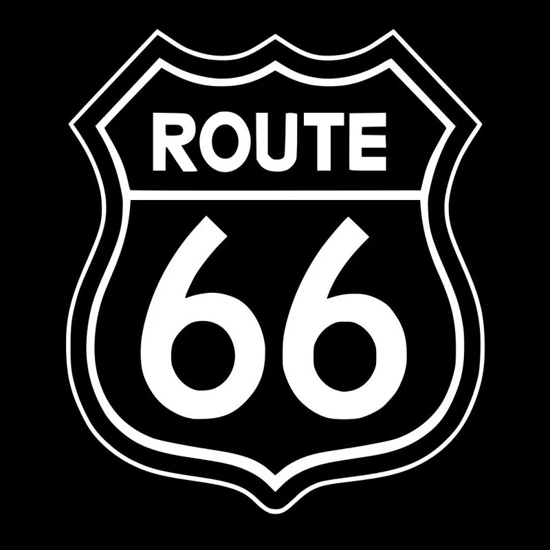 

13.9*16CM Hot Sale ROUTE 66 JDM Sticker Black/White Car-styling Waterproof Vinyl Decals Classic Decor for Honda Mercedes Benz MG