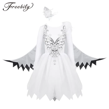 

Children Modern Dance Costumes Ballet Dance Animal Cosplay Costumes Halloween Birds Clothing Girls Stage Performance Clothing