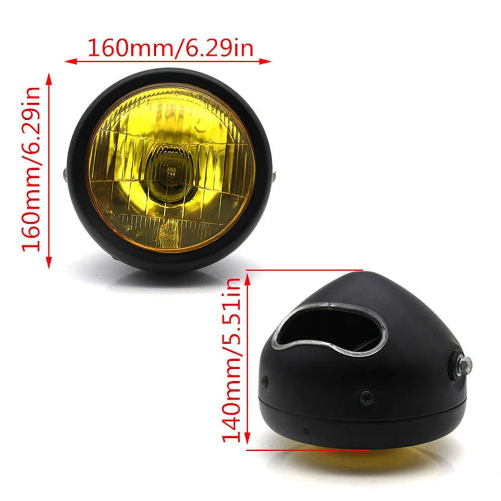 12V винтажный круглый мотоциклетный реfit головной светильник для мотора скутера передний налобный светильник