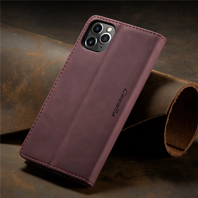 Магнитный чехол-книжка с бумажником для Apple iPhone 11 Pro 7 8 Plus 10 X XR XS Max кожаный чехол-книжка для iPhone 8 Plus кожаный чехол