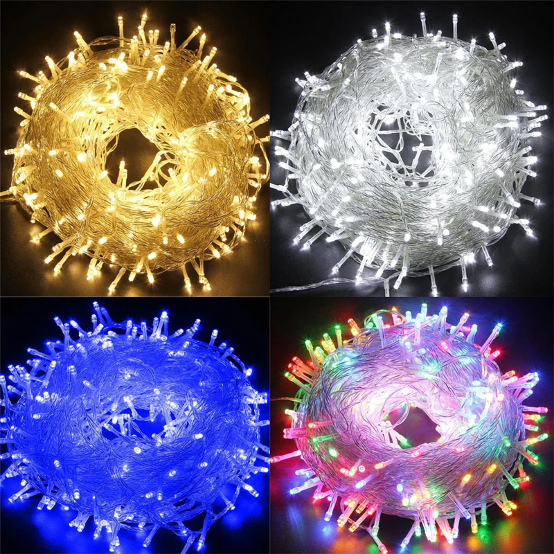 

Xmas Decorations Christmas lights Outdoor led string lights 100M 50M Luces Tree Garland Decor Fairy Light Holiday Lighting