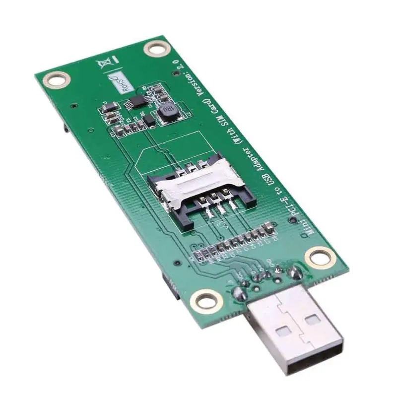 Мини PCI-E к usb-порту 52PIN PCI-E беспроводной к USB адаптер карта с sim-слотом модуль тест-модуль WWAN для 3g сетевой карты