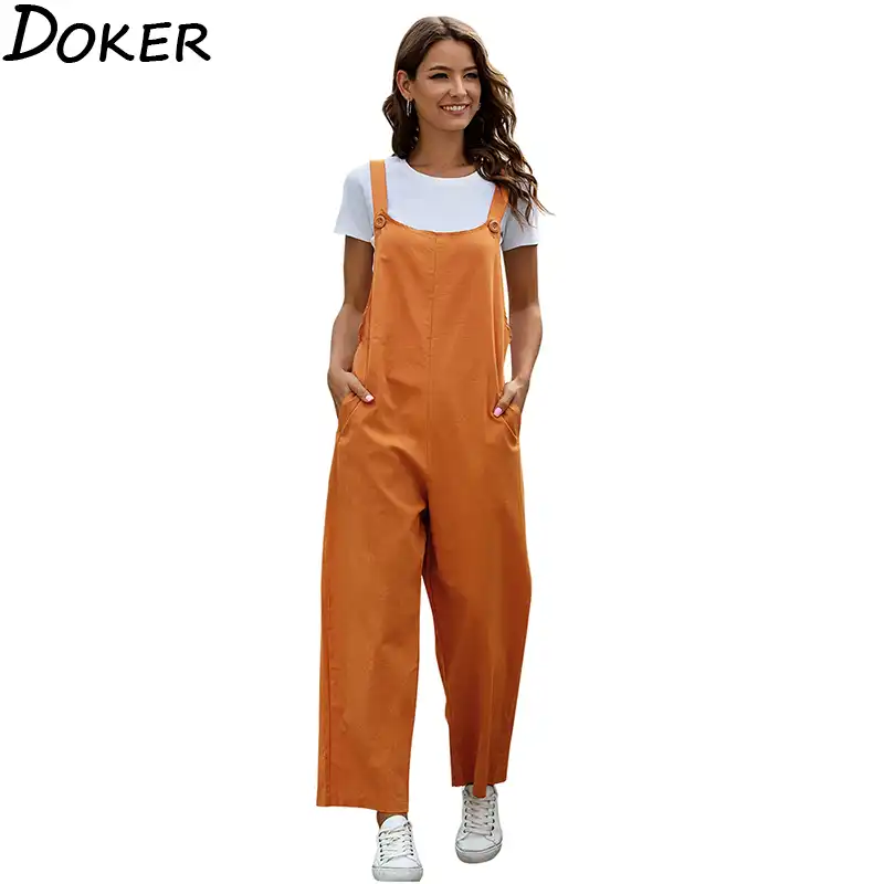 sleeveless bib pants harem trousers jumpsuit playsuit overalls